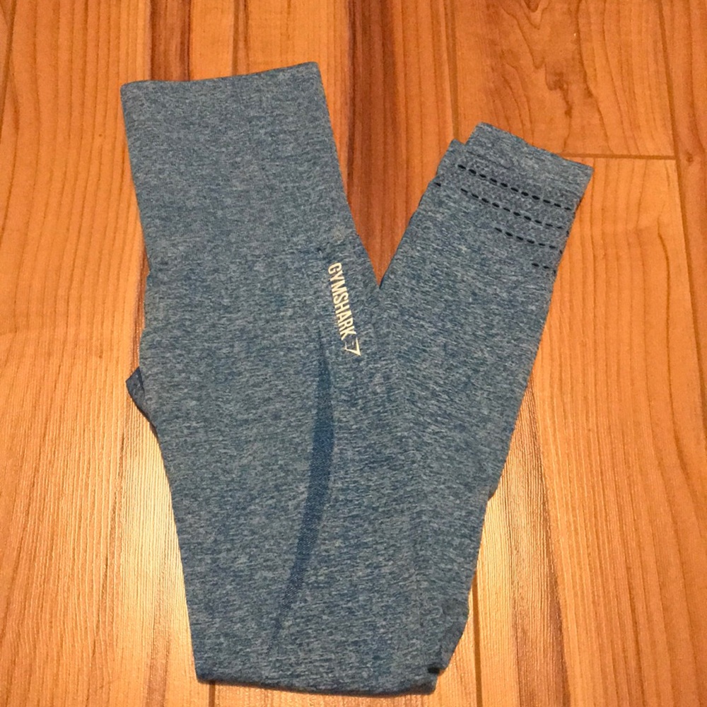 Blue marl seamless gymshark leggings